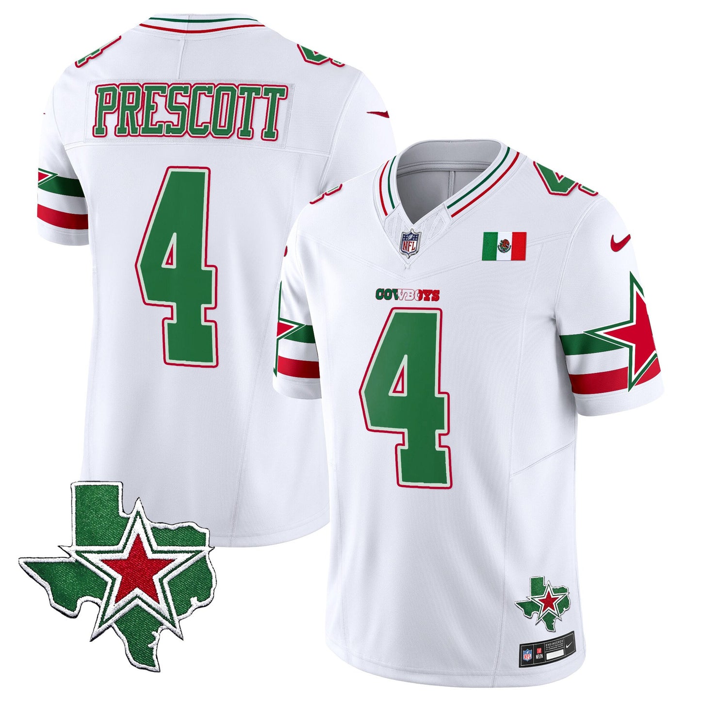 Cowboys 2024 Mexico Vapor Limited Jersey - All Stitched