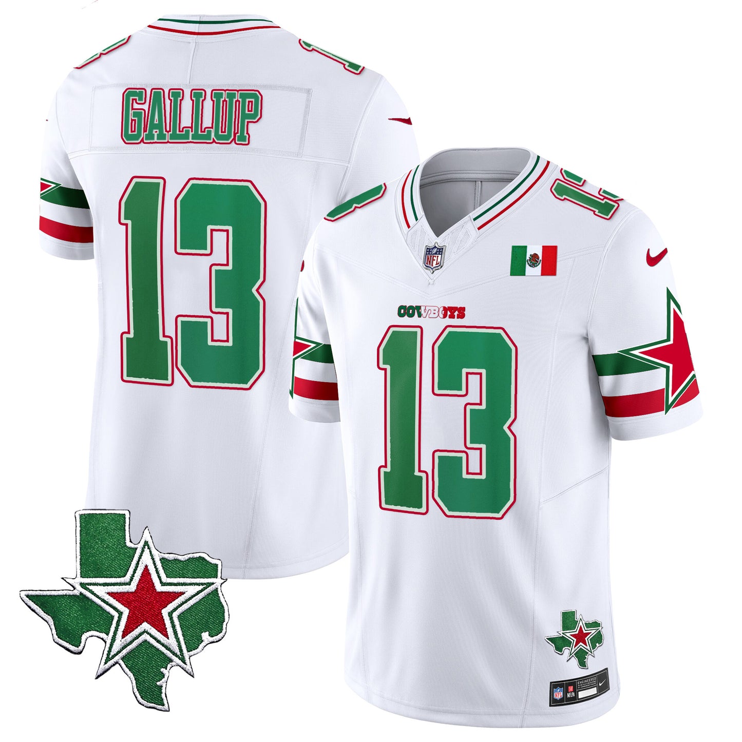 Cowboys 2024 Mexico Vapor Limited Jersey - All Stitched