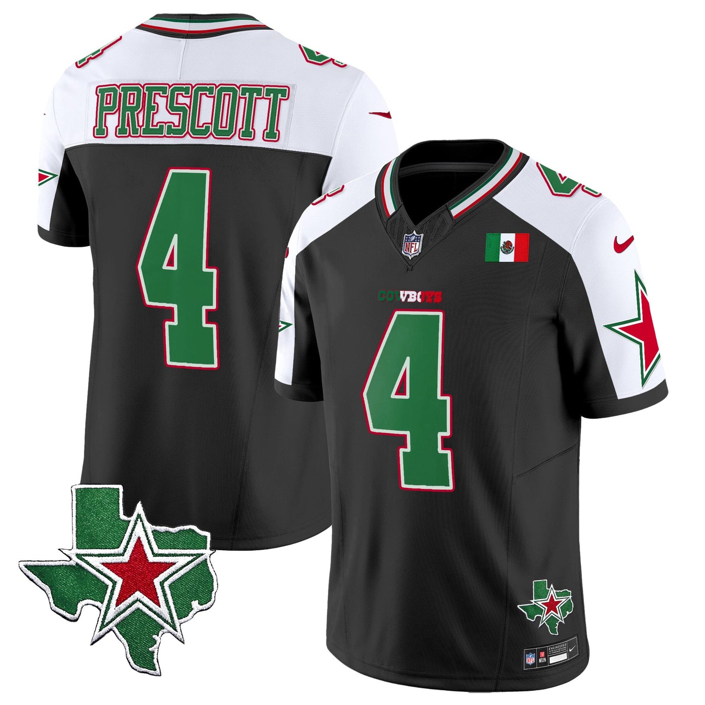 Cowboys 2024 Mexico Vapor Limited Jersey - All Stitched