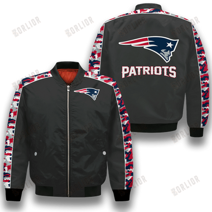 New England Patriots NFL 2023 Starter Thursday Night Gridiron Unisex Bomber Jacket V7