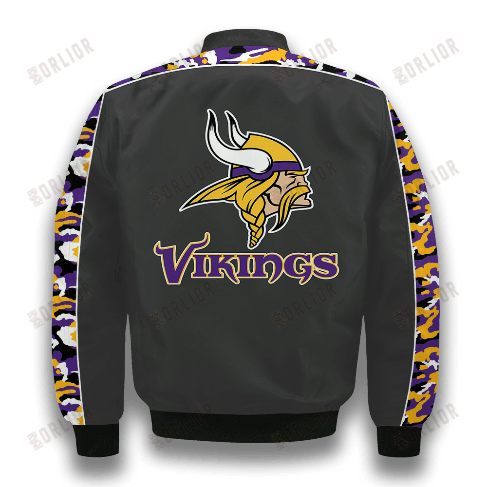 Minnesota Vikings NFL 2023 Starter Thursday Night Gridiron Unisex Bomber Jacket V7