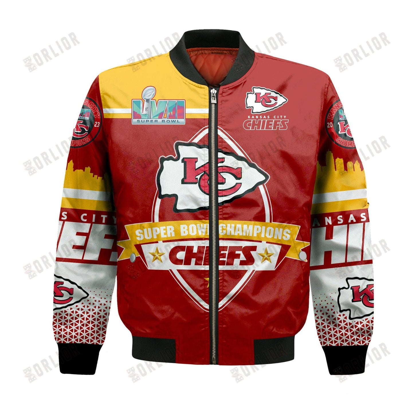 Kansas City Chiefs - Super Bowl Championship 2023 Unisex 3D Bomber Jacket V7