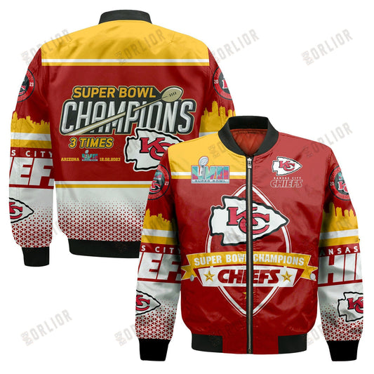 Kansas City Chiefs - Super Bowl Championship 2023 Unisex 3D Bomber Jacket V7