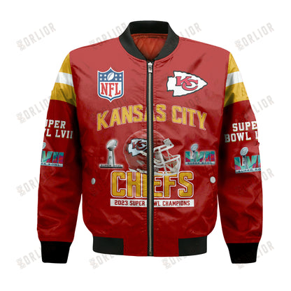 Kansas City Chiefs - Super Bowl Championship 2023 Unisex 3D Bomber Jacket V2