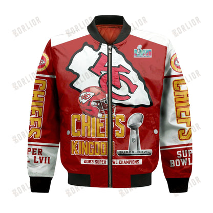 Kansas City Chiefs - Super Bowl Championship 2023 Unisex 3D Bomber Jacket V1