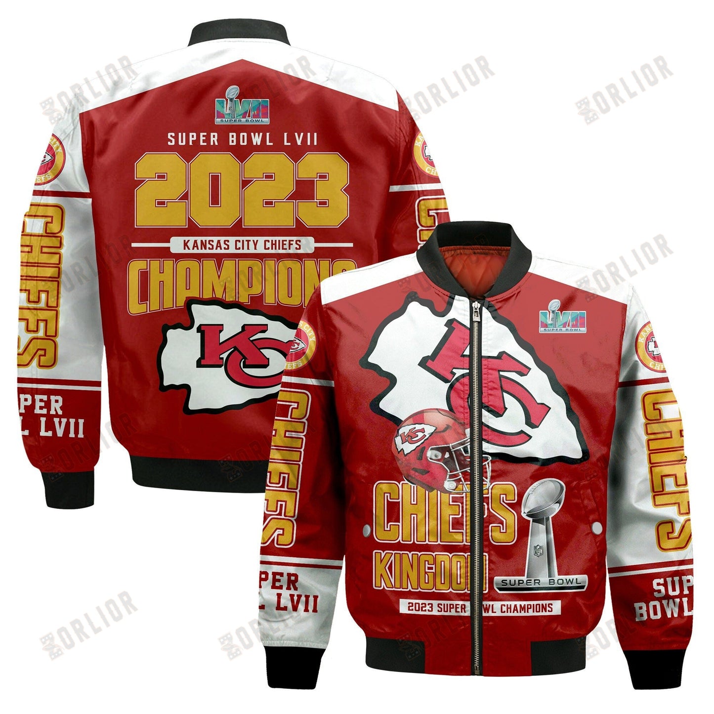 Kansas City Chiefs - Super Bowl Championship 2023 Unisex 3D Bomber Jacket V1