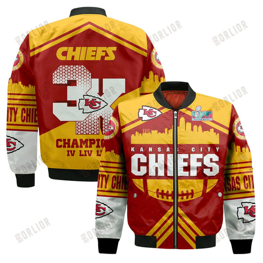 Kansas City Chiefs - Super Bowl Championship 2023 Unisex 3D Bomber Jacket V6