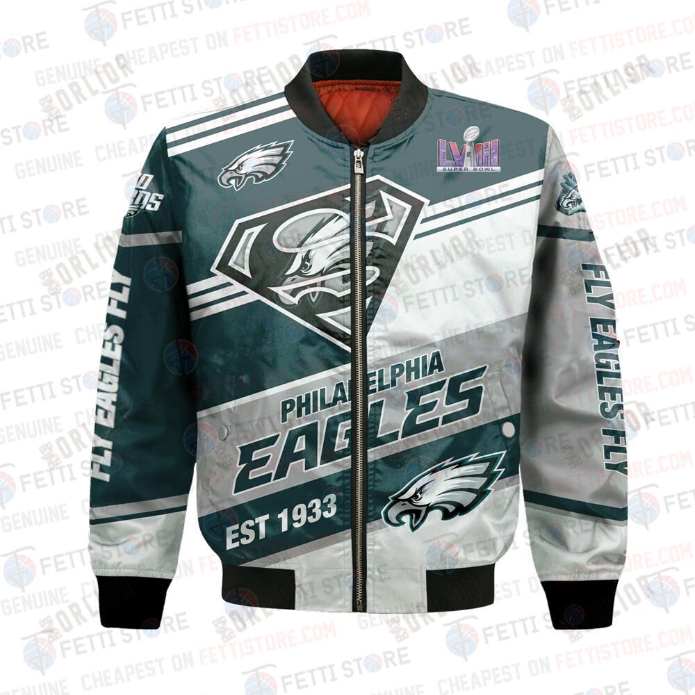 Philadelphia Eagles Est 1933 Print 3D Bomber Jacket