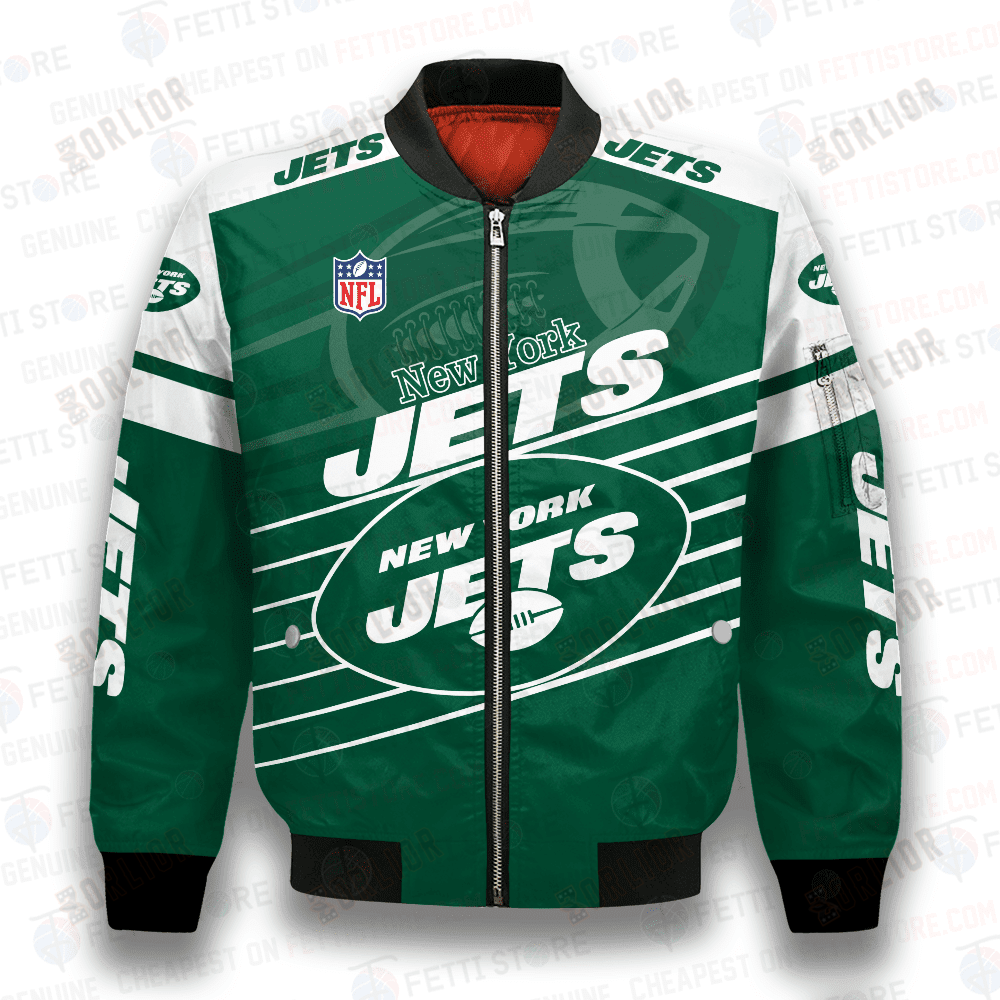New York Jets National Football League 3D Bomber Jacket SH1