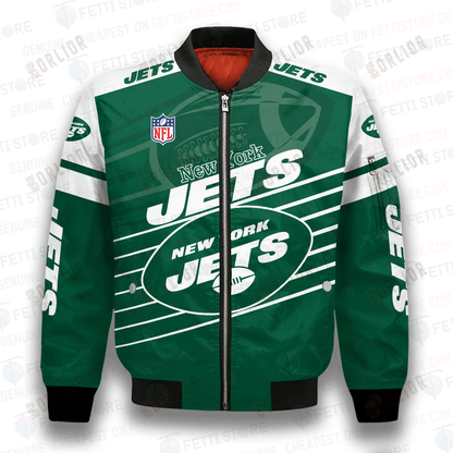 New York Jets National Football League 3D Bomber Jacket SH1