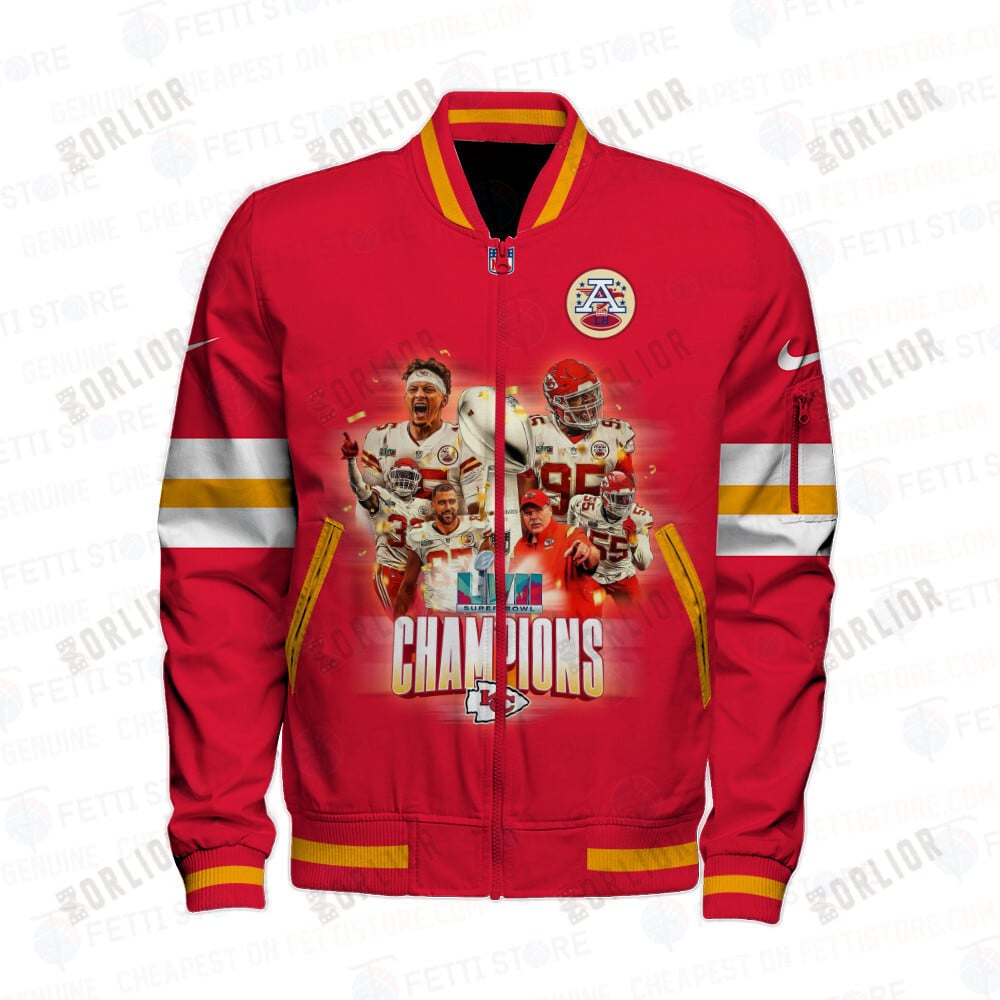 Kansas City Chiefs Champions National Football League 3D Bomber Jacket