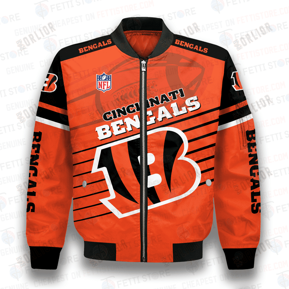 Cincinnati Bengals National Football League 3D Bomber Jacket SH1