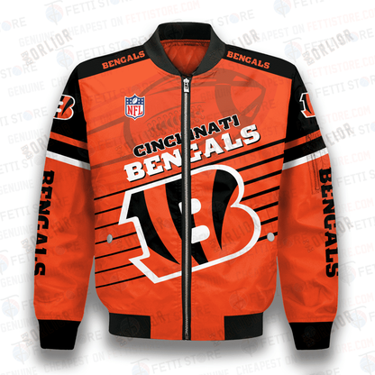 Cincinnati Bengals National Football League 3D Bomber Jacket SH1