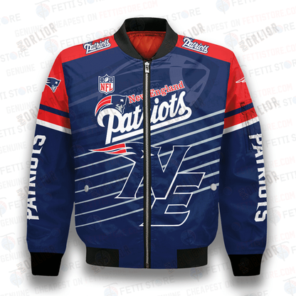 New England Patriots National Football League 3D Bomber Jacket SH1