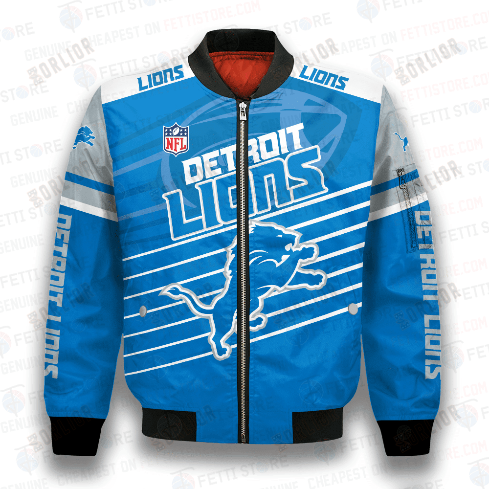 Detroit Lions National Football League 3D Bomber Jacket SH1