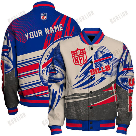 Buffalo Bills - National Football League Customized AOP Varsity Jacket V10