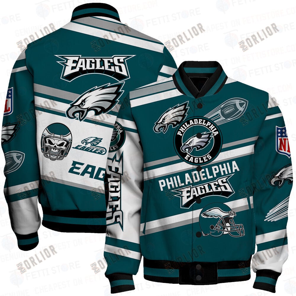 Philadelphia Eagles American Football League Pattern Varsity Jacket