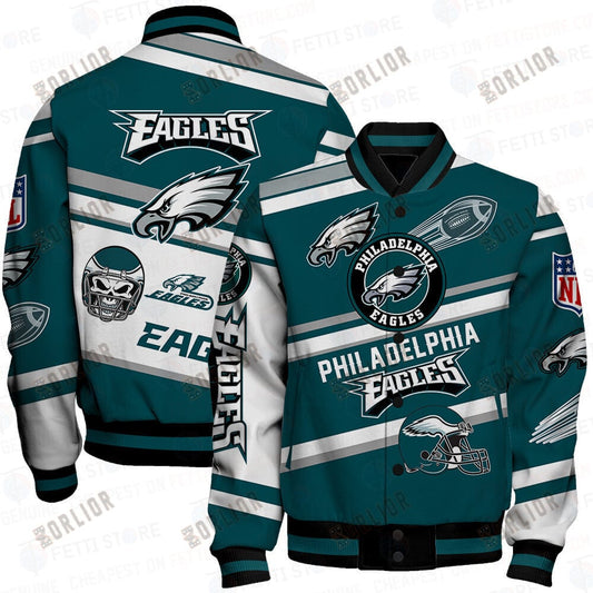 Philadelphia Eagles American Football League Pattern Varsity Jacket
