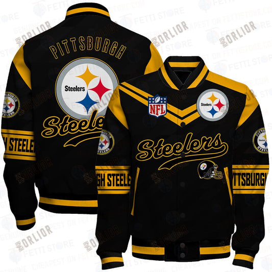 Pittsburgh Steelers American Football League Pattern Varsity Jacket SH1 V2