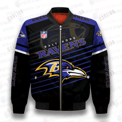 Baltimore Ravens National Football League 3D Bomber Jacket SH1