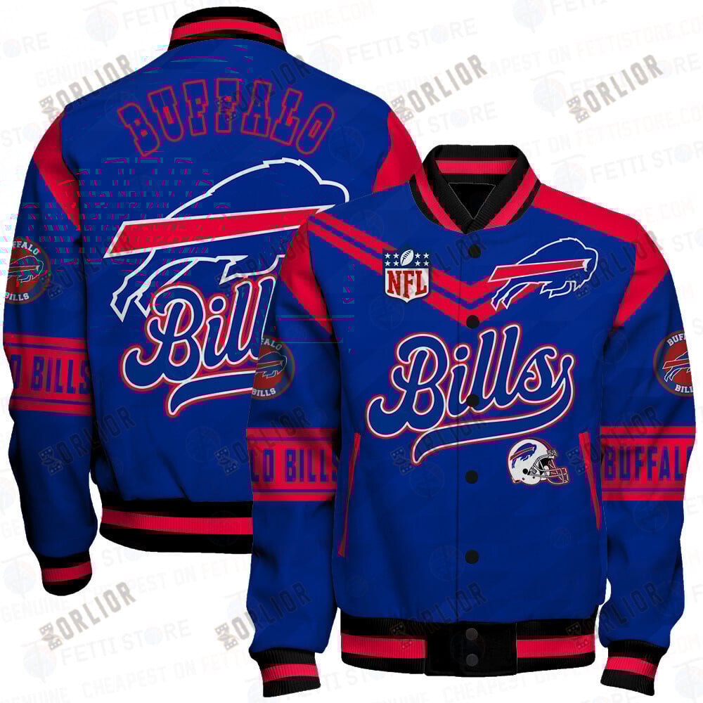 Buffalo Bills American Football League Pattern Varsity Jacket SH1 V2