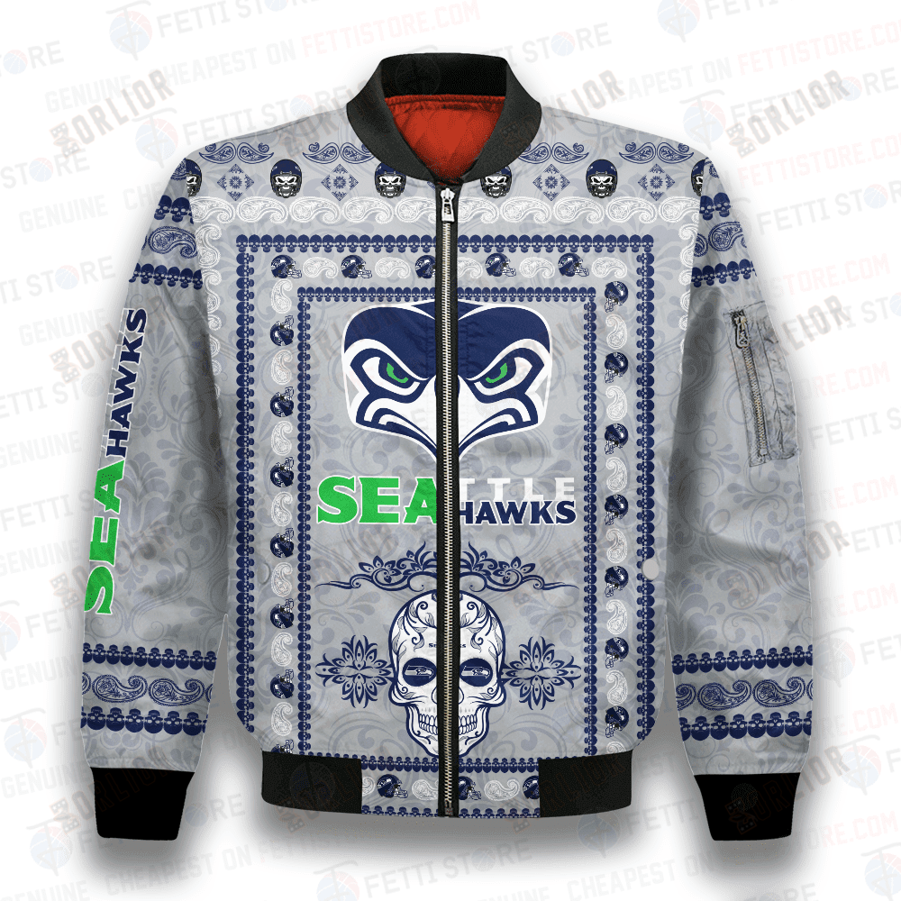 Seattle Seahawks Classic Pattern NFL 3D Bomber Jacket