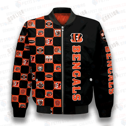 Cincinnati Bengals NFL 2023 Unisex AOP Bomber Jacket