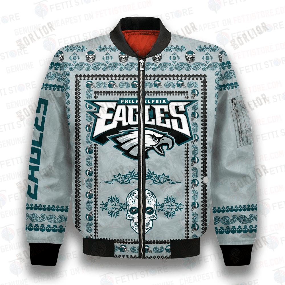 Philadelphia Eagles Classic Pattern NFL 3D Bomber Jacket