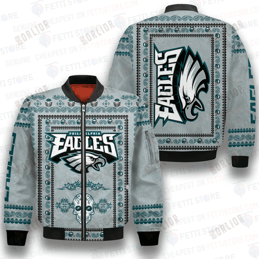 Philadelphia Eagles Classic Pattern NFL 3D Bomber Jacket