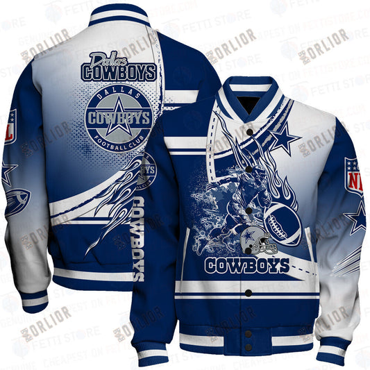 Dallas Cowboys American Football League Pattern Varsity Jacket SH1 V3