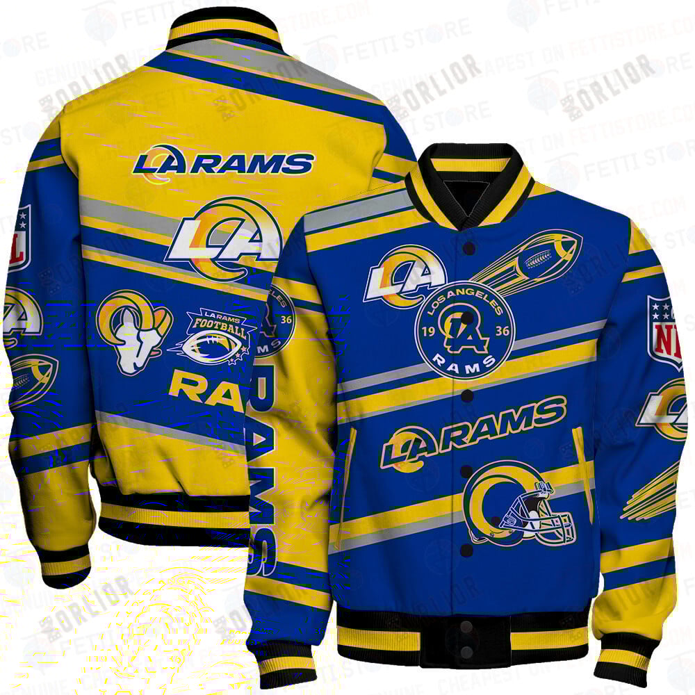 Los Angeles Rams American Football League Pattern Varsity Jacket
