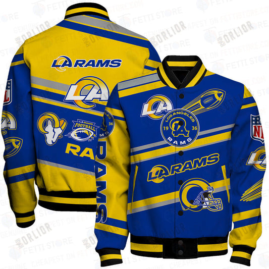 Los Angeles Rams American Football League Pattern Varsity Jacket
