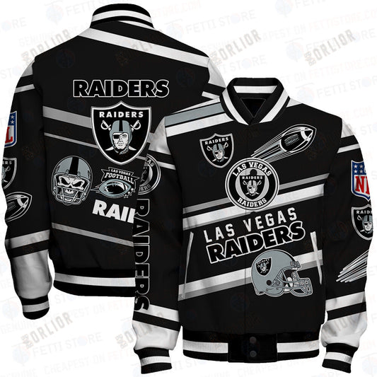 Las Vegas Raiders American Football League Pattern Varsity Jacket