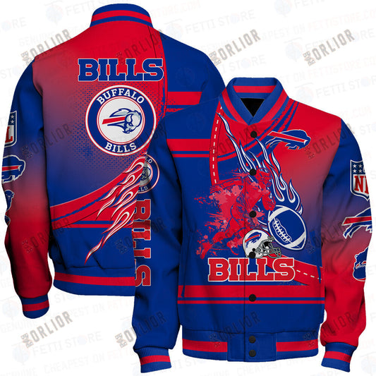 Buffalo Bills American Football League Pattern Varsity Jacket SH1 V3