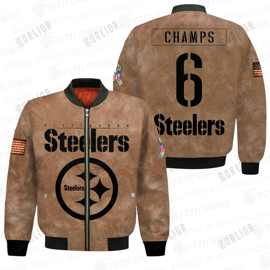 Pittsburgh Steelers - National Football League 2023 Unisex AOP Bomber Jacket V1