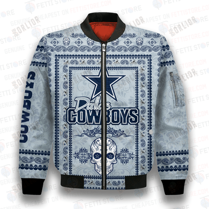 Dallas Cowboys Classic Pattern NFL 3D Bomber Jacket