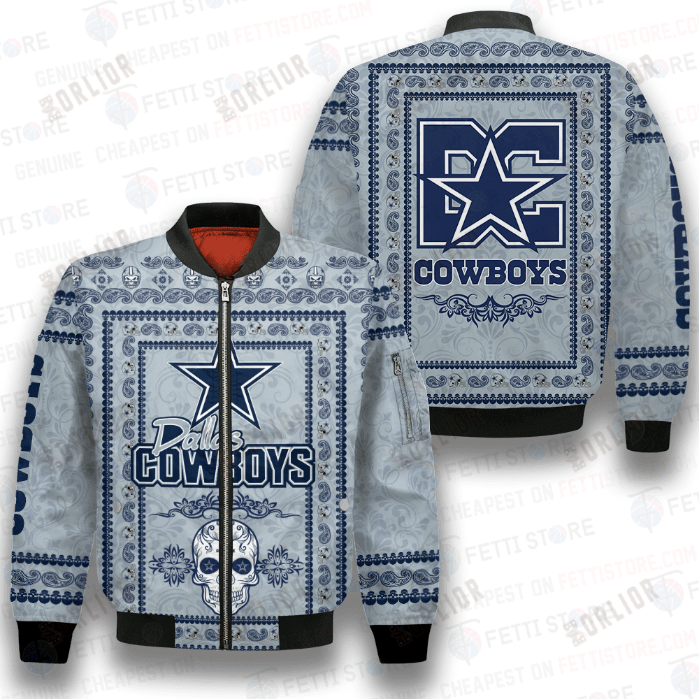 Dallas Cowboys Classic Pattern NFL 3D Bomber Jacket