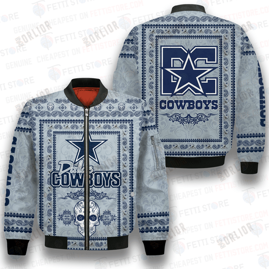 Dallas Cowboys Classic Pattern NFL 3D Bomber Jacket
