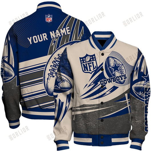 Dallas Cowboys - National Football League Customized AOP Varsity Jacket V10
