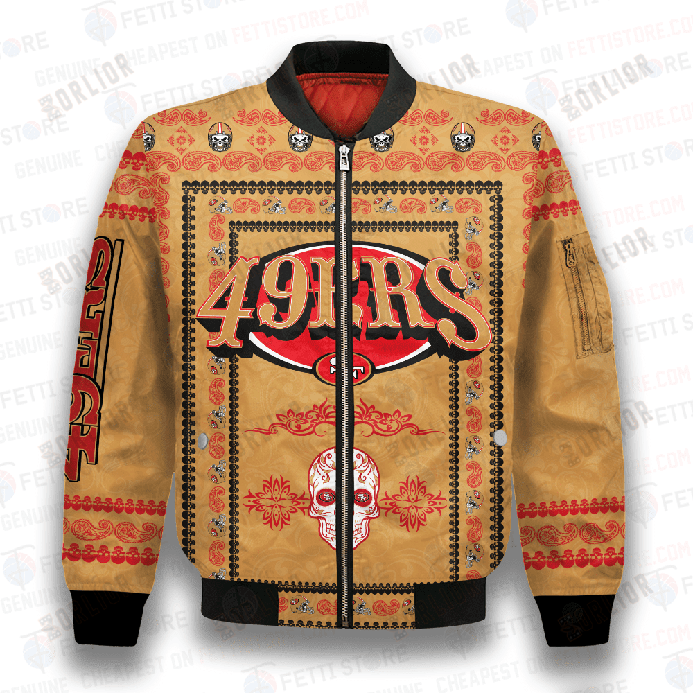 San Francisco 49ers Classic Pattern NFL 3D Bomber Jacket