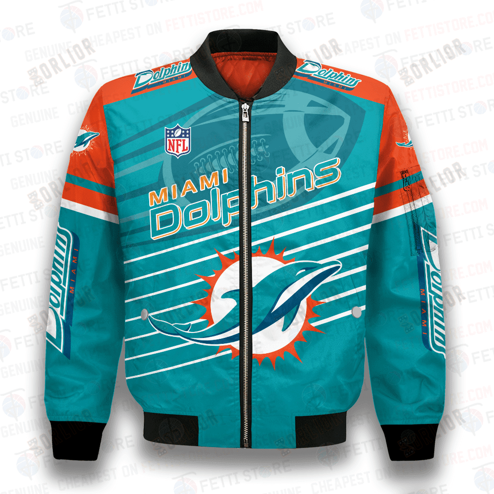 Miami Dolphins National Football League 3D Bomber Jacket SH1