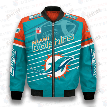 Miami Dolphins National Football League 3D Bomber Jacket SH1