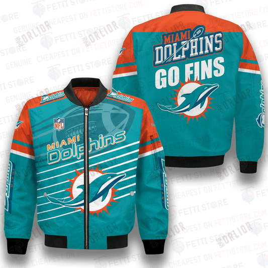 Miami Dolphins National Football League 3D Bomber Jacket SH1