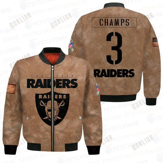 Las Vegas Raiders - National Football League 2023 Unisex AOP Bomber Jacket V1