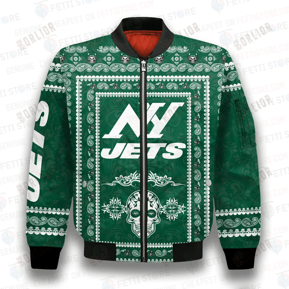 New York Jets Classic Pattern NFL 3D Bomber Jacket