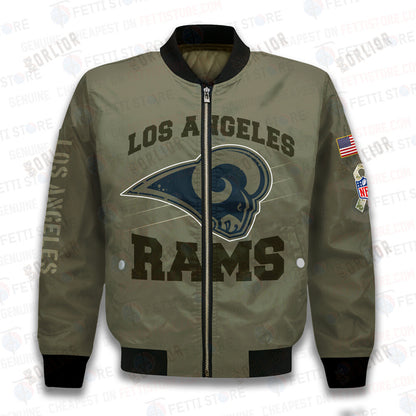 Los Angeles Rams - National Football League 2023 Unisex AOP Bomber Jacket V2