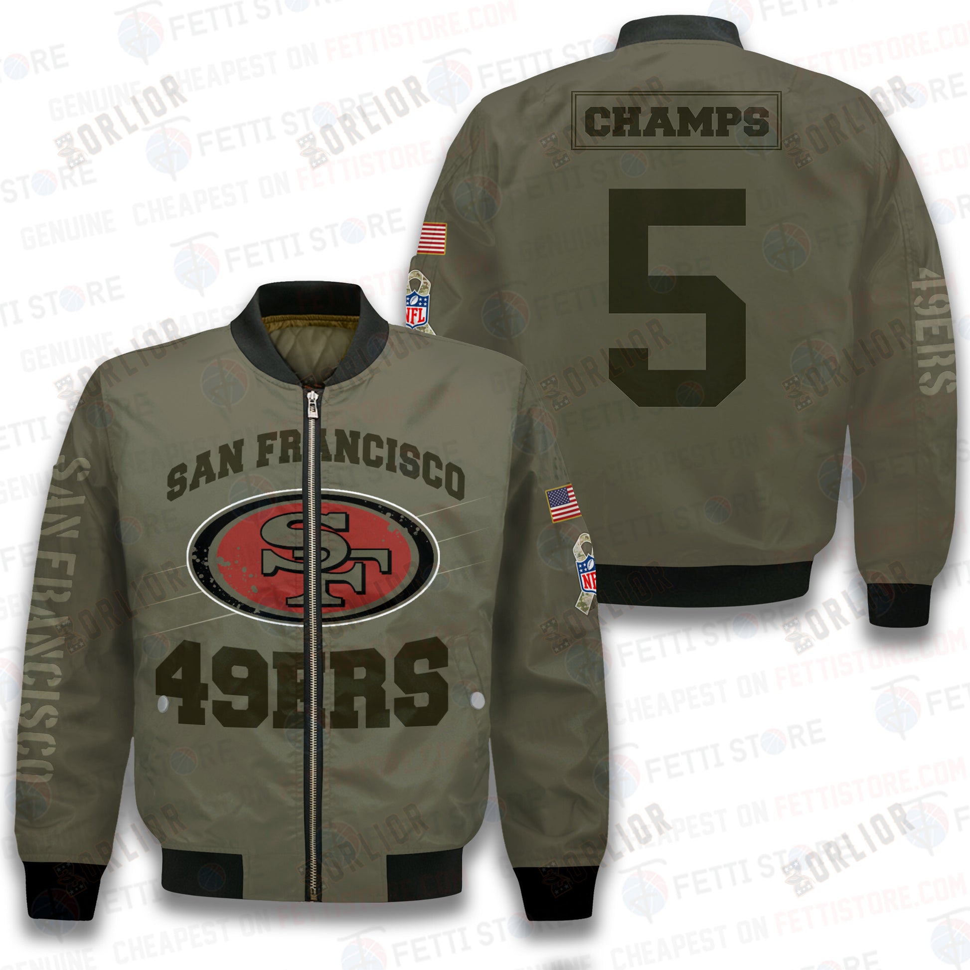 San Francisco 49ers - National Football League 2023 Unisex AOP Bomber Jacket V2