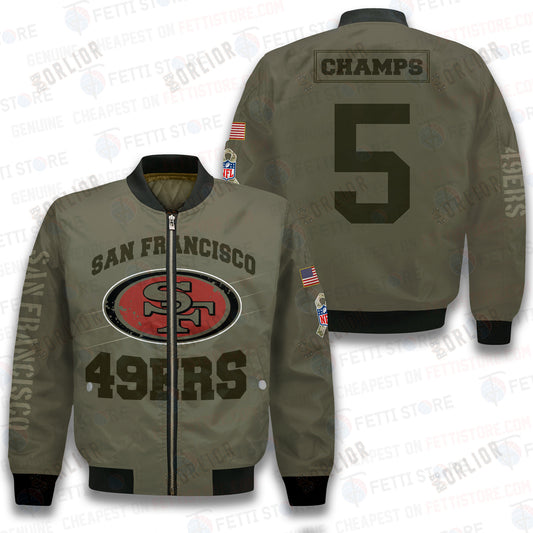 San Francisco 49ers - National Football League 2023 Unisex AOP Bomber Jacket V2