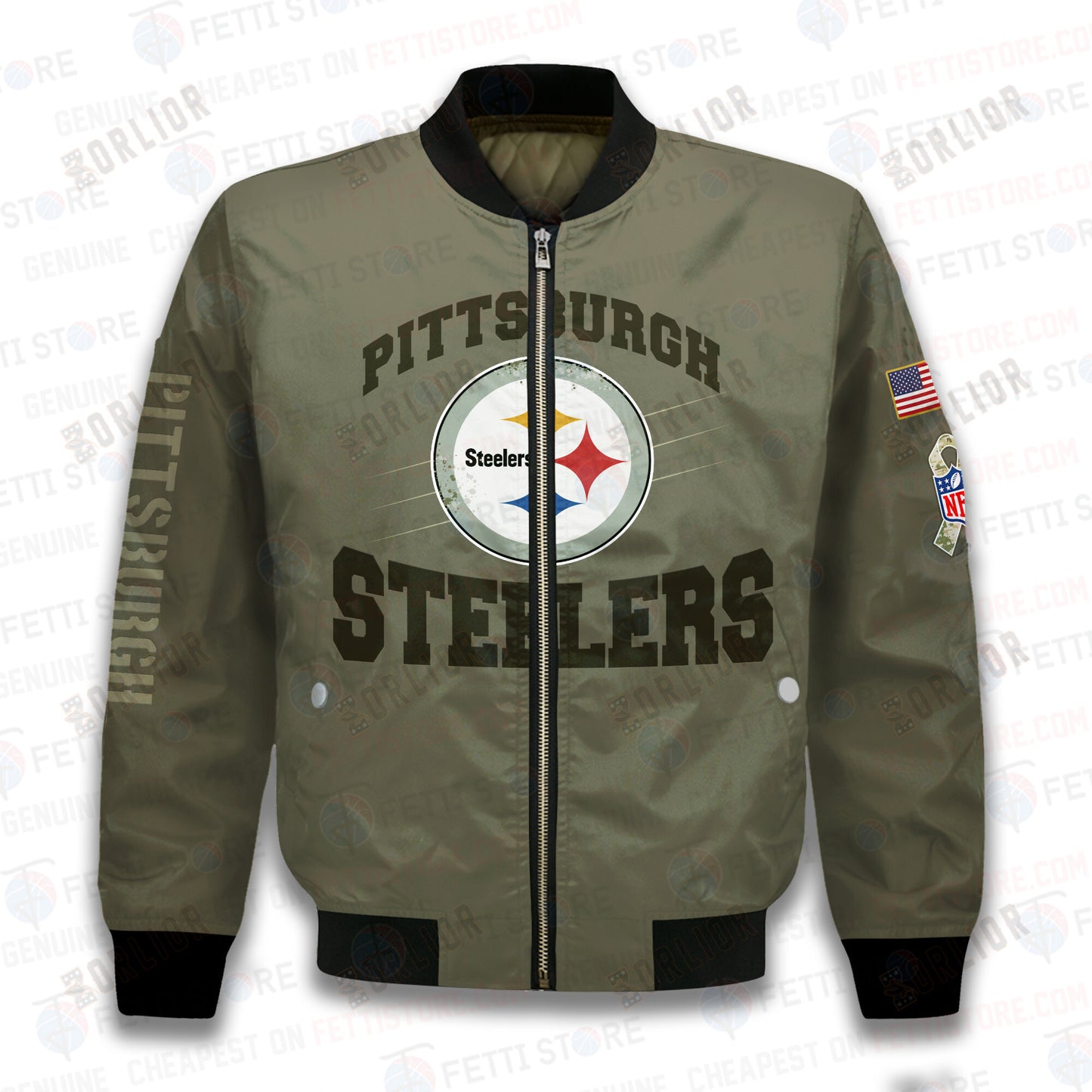 Pittsburgh Steelers - National Football League 2023 Unisex AOP Bomber Jacket V2