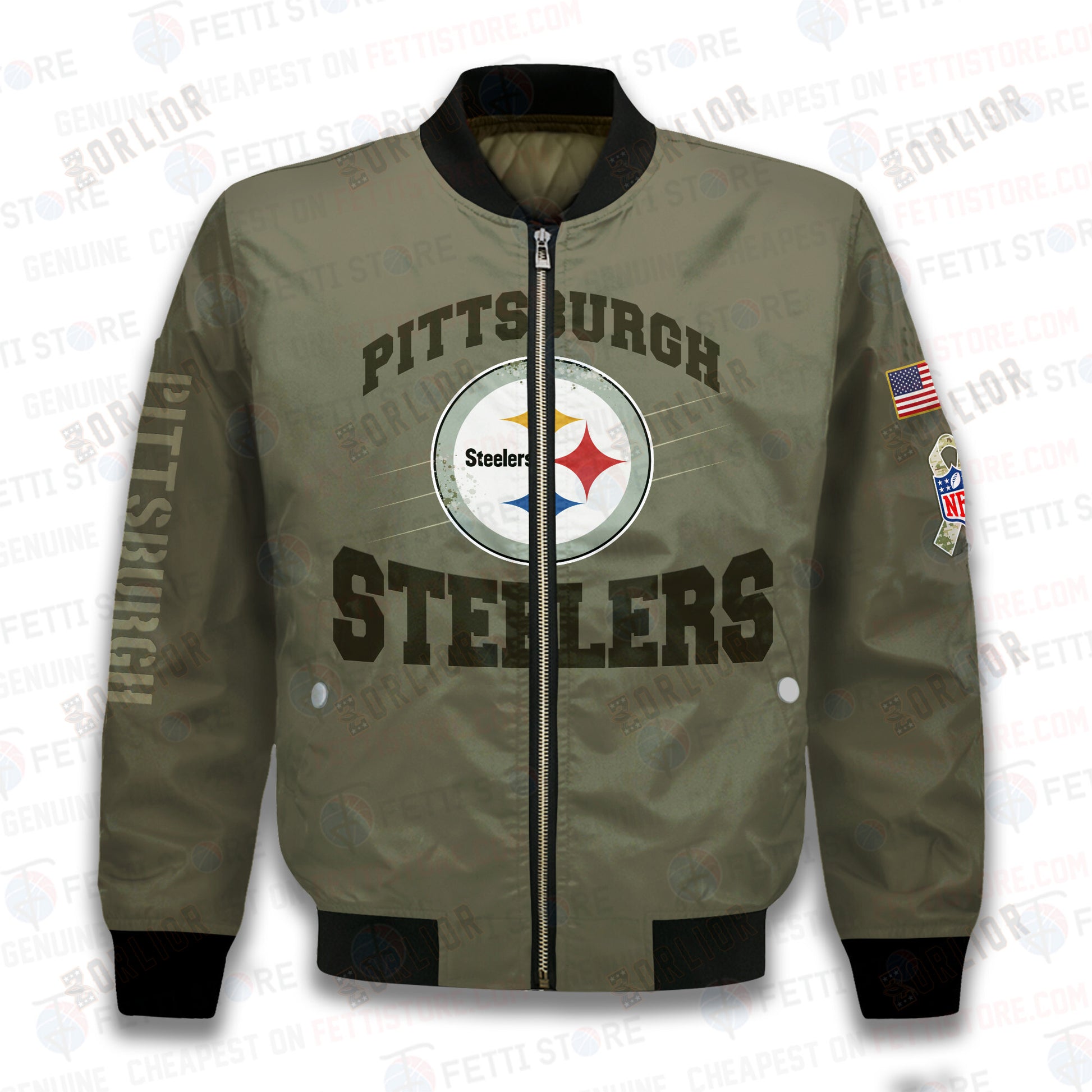 Pittsburgh Steelers - National Football League 2023 Unisex AOP Bomber Jacket V2
